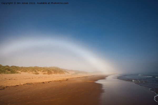 Druridge Bay Fogbow Picture Board by Jim Jones