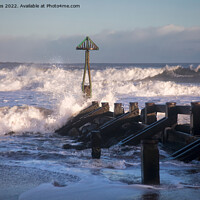 Buy canvas prints of Winter Sunshine and a Stormy Sea by Jim Jones