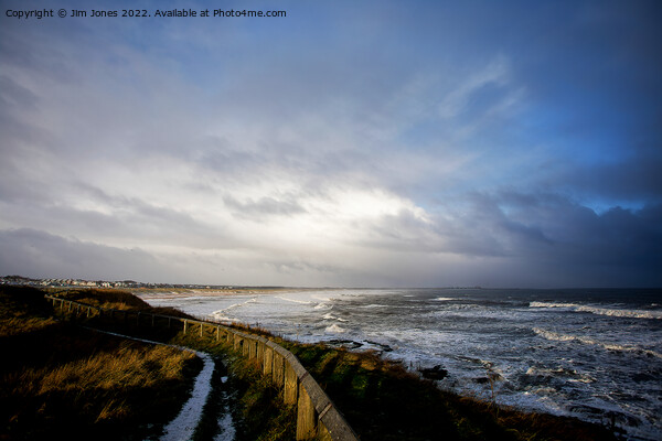 Winter weather over the North Sea Picture Board by Jim Jones