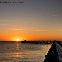 Buy canvas prints of January sunrise at the mouth of the River Blyth - Panorama by Jim Jones