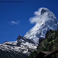 Buy canvas prints of Matterhorn under a clear blue sky by Jim Jones