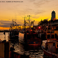 Buy canvas prints of Sunset at North Shields Fish Quay by Jim Jones