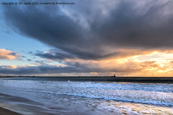 Daybreak over the North Sea Picture Board by Jim Jones