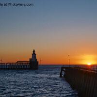 Buy canvas prints of October Sunrise at the mouth of the River Blyth -  by Jim Jones
