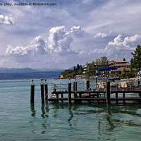 Buy canvas prints of A Summer's Day at Sirmione on Lake Garda by Jim Jones
