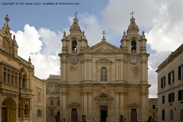 St Paul's Cathedral, Mdina Picture Board by Jim Jones