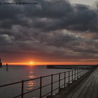 Buy canvas prints of Sunrise at the mouth of the River Blyth - Panorama by Jim Jones