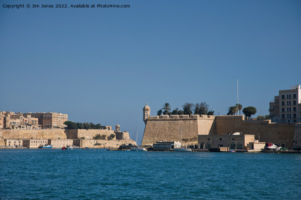 The Grand Harbour, Valletta, Malta Picture Board by Jim Jones