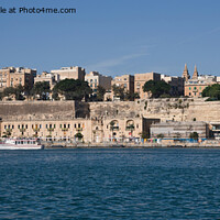 Buy canvas prints of The Pinto Stores, Valletta, Malta - Panorama by Jim Jones