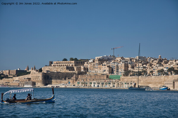 The Grand Harbour, Valletta, Malta Picture Board by Jim Jones