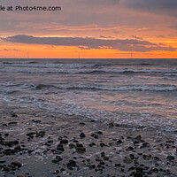 Buy canvas prints of January sunrise over the North Sea - Panorama by Jim Jones
