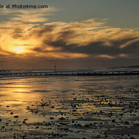 Buy canvas prints of January sunrise reflections - Panorama by Jim Jones
