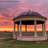 Buy canvas prints of Sunrise at the old bandstand by Jim Jones