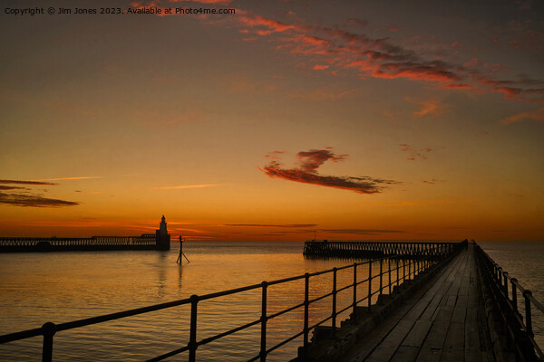 February sunrise at the river mouth Picture Board by Jim Jones