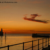 Buy canvas prints of February sunrise at the river mouth - Panorama by Jim Jones