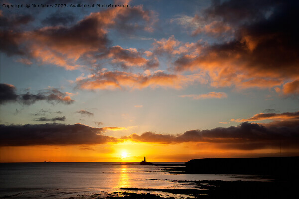 New Year's Day sunrise in Northumberland Picture Board by Jim Jones