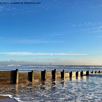 Buy canvas prints of Spring Sunshine on the Sea Defences by Jim Jones