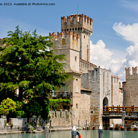 Buy canvas prints of The Scaligero Castle of Sirmione by Jim Jones