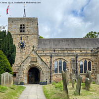 Buy canvas prints of The Church of St Mary the Virgin, Ponteland by Jim Jones