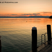 Buy canvas prints of Super Sirmione Sunset - Panorama by Jim Jones