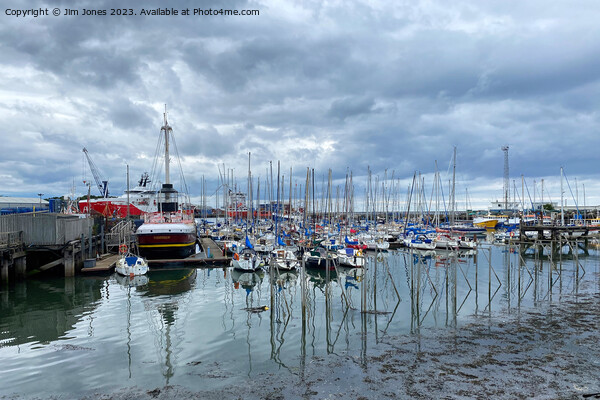 Marina and Import Dock of the Port of Blyth Picture Board by Jim Jones