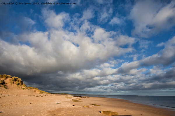 Sunshine and Showers at Druridge Bay Picture Board by Jim Jones