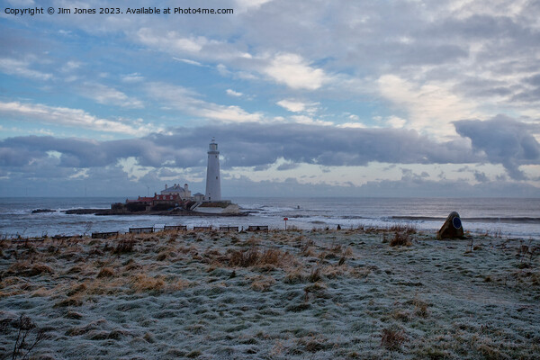 Winter at St Mary's Island Picture Board by Jim Jones