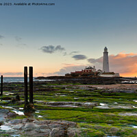 Buy canvas prints of Sunrise at St Mary's Island. by Jim Jones