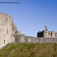 Buy canvas prints of Warkworth Castle Panorama by Jim Jones