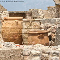 Buy canvas prints of Pots at Knossos, Crete by Jim Jones