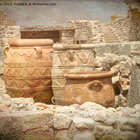 Buy canvas prints of Pots at Knossos, Crete with artistic filter by Jim Jones