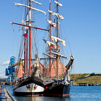 Buy canvas prints of Tall Ships Regatta, Port of Blyth (Portrait) by Jim Jones