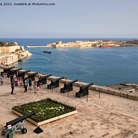 Buy canvas prints of Saluting Battery, Valletta - Landscape by Jim Jones
