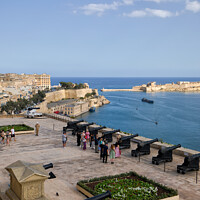 Buy canvas prints of Saluting Battery, Valletta - Portrait by Jim Jones