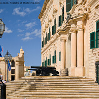 Buy canvas prints of The Auberge de Castille, Valletta by Jim Jones