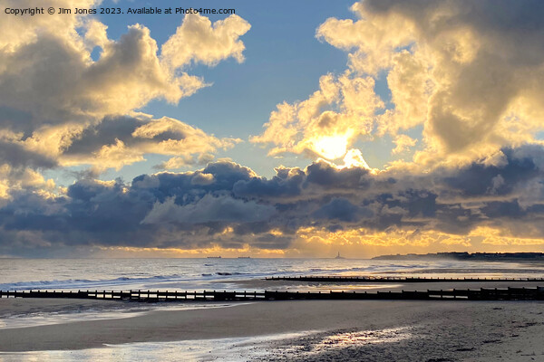 November sunrise over the North Sea Picture Board by Jim Jones