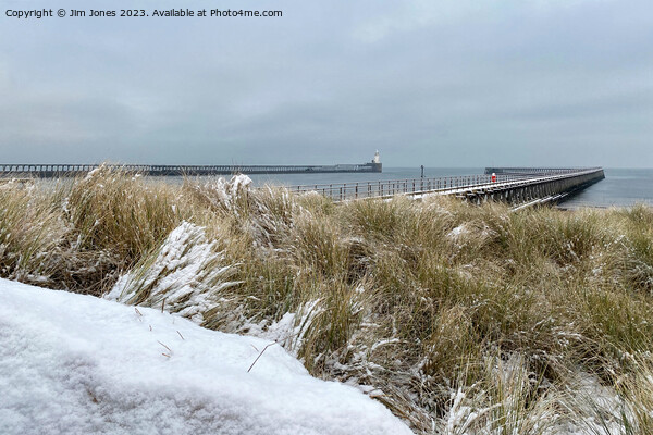 Winter at the mouth of the River Blyth Picture Board by Jim Jones