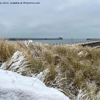 Buy canvas prints of Winter at the mouth of the River Blyth by Jim Jones