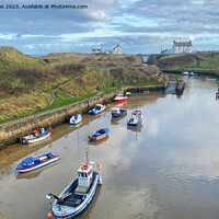 Buy canvas prints of Seaton Sluice Harbour in Northumberland by Jim Jones