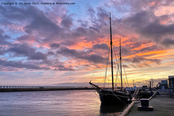 December Sunrise on the River Blyth Picture Board by Jim Jones
