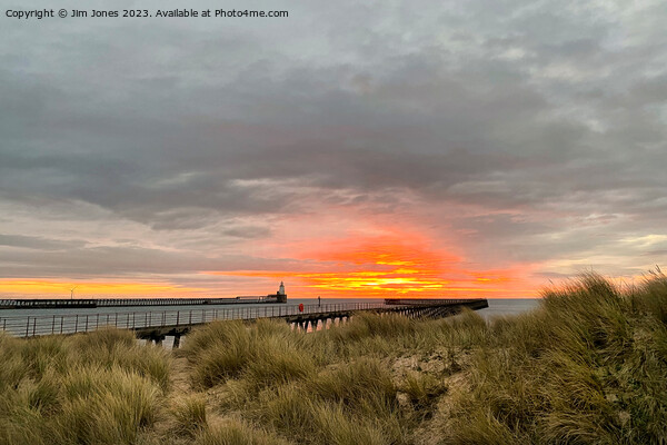 December sunrise over the Dunes Picture Board by Jim Jones