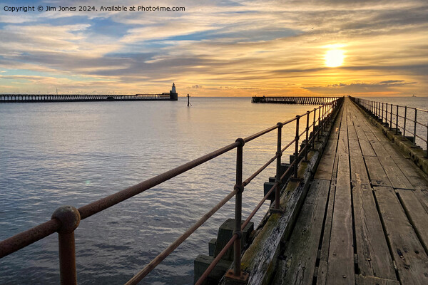 January sunrise at the mouth of the River Blyth - Landscape Picture Board by Jim Jones