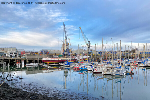 The Marina at South Harbour, Blyth, Northumberland Picture Board by Jim Jones
