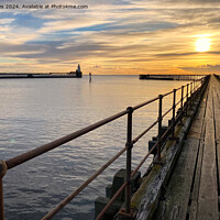 Buy canvas prints of January sunrise at the mouth of the River Blyth - Landscape by Jim Jones