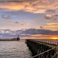Buy canvas prints of January sunrise at the mouth of the River Blyth -  by Jim Jones