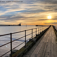 Buy canvas prints of January sunrise at the mouth of the River Blyth - Landscape (2) by Jim Jones