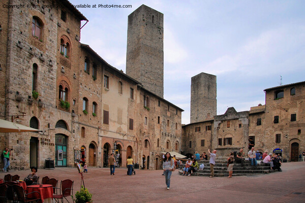 San Gimignano in Tuscany Picture Board by Jim Jones
