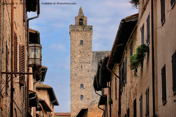 The Towers of San Gimignano Picture Board by Jim Jones