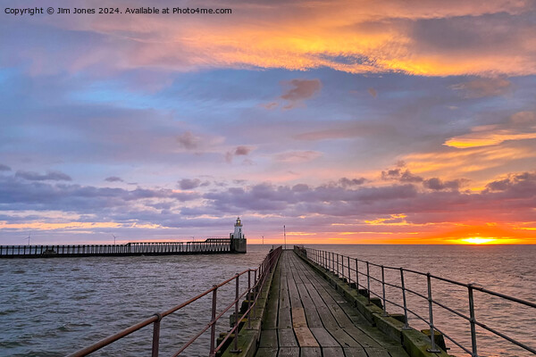 January sunrise at the mouth of the River Blyth  Picture Board by Jim Jones