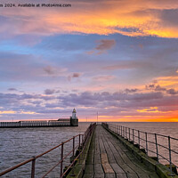 Buy canvas prints of January sunrise at the mouth of the River Blyth  by Jim Jones